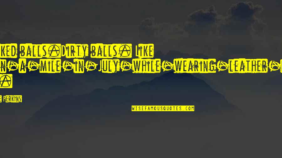 Anclaje Quimico Quotes By Stephanie Perkins: It sucked balls.Dirty balls. Like I-ran-a-mile-in-July-while-wearing-leather-pants balls. Anclaje Quimico Quotes By Stephanie Perkins: It sucked balls.Dirty balls. Like I-ran-a-mile-in-July-while-wearing-leather-pants balls.