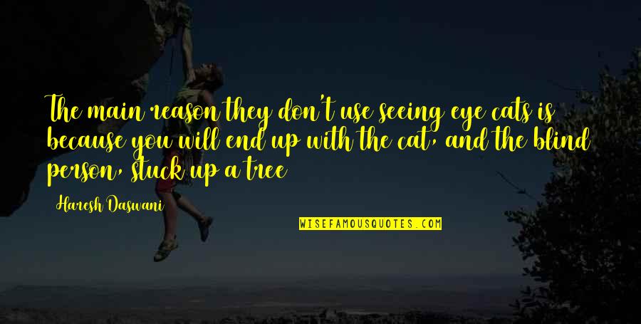 And Humor At The End Quotes By Haresh Daswani: The main reason they don't use seeing eye