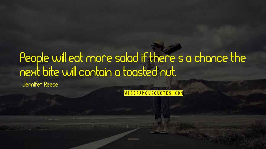 And Joy Comes In The Morning Quote Quotes By Jennifer Reese: People will eat more salad if there's a