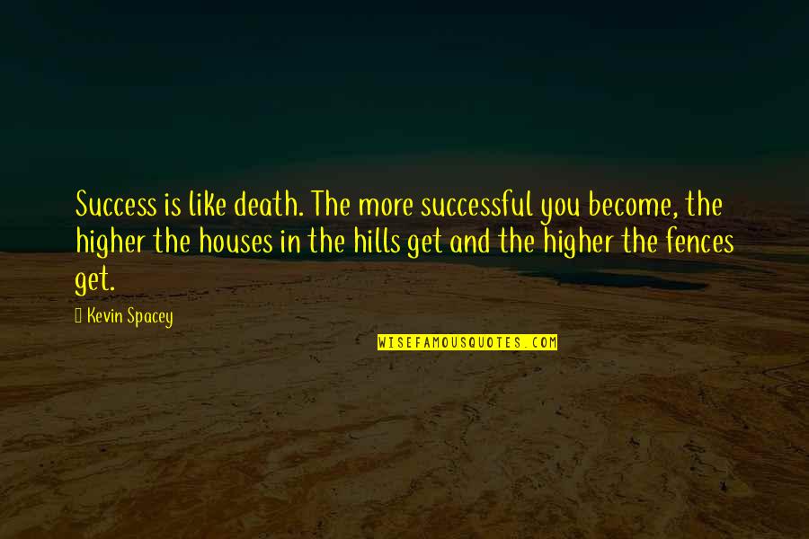 And Success Quotes By Kevin Spacey: Success is like death. The more successful you