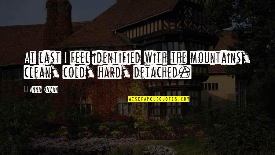 And The Malevolent Twin Quotes By Anna Kavan: At last I feel identified with the mountains,