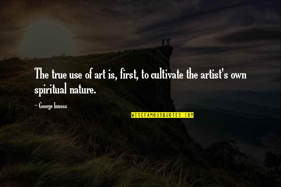 Andaloro Tile Quotes By George Inness: The true use of art is, first, to