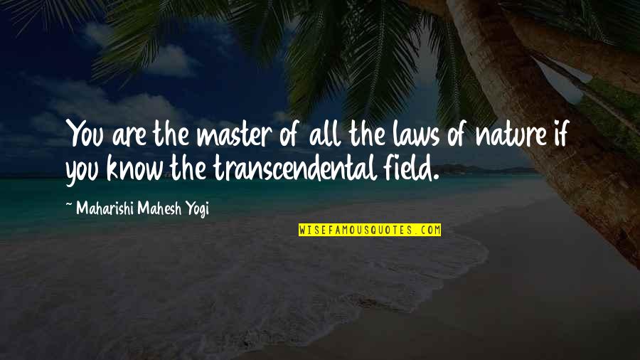 Andante Music Quotes By Maharishi Mahesh Yogi: You are the master of all the laws