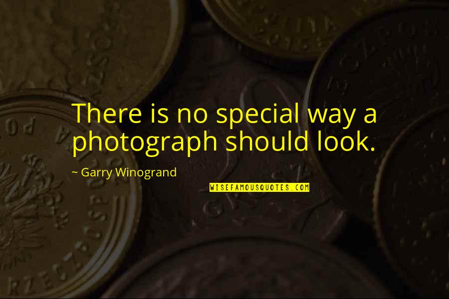 Andata Rekvizitai Quotes By Garry Winogrand: There is no special way a photograph should Andata Rekvizitai Quotes By Garry Winogrand: There is no special way a photograph should