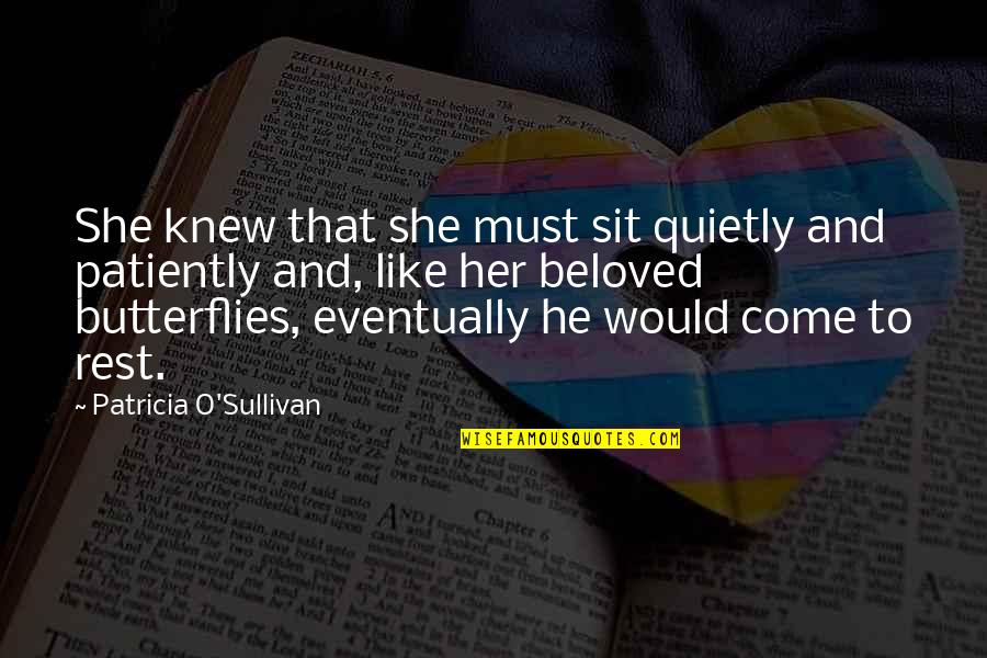 Andolino Mulch Quotes By Patricia O'Sullivan: She knew that she must sit quietly and