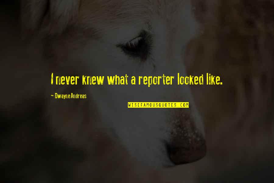 Andreas's Quotes By Dwayne Andreas: I never knew what a reporter looked like.