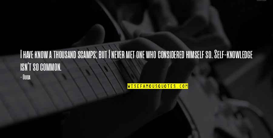 Andreassen Horowitz Quotes By Ouida: I have know a thousand scamps; but I