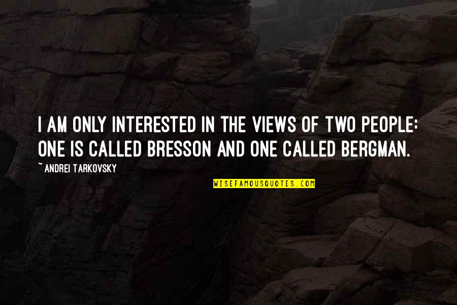 Andrei's Quotes By Andrei Tarkovsky: I am only interested in the views of