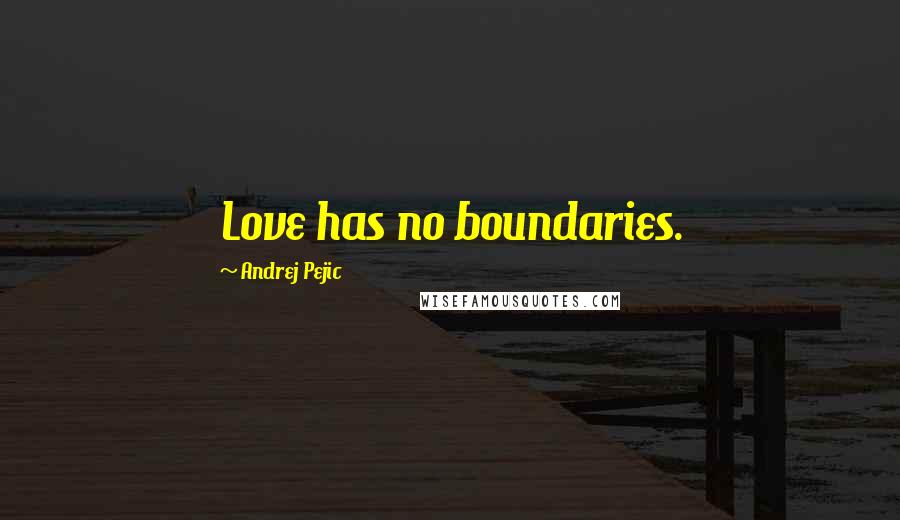 Andrej Pejic quotes: Love has no boundaries.