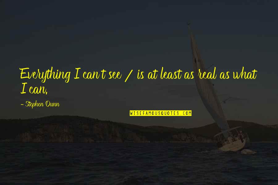 Andreucci Electric Quotes By Stephen Dunn: Everything I can't see / is at least