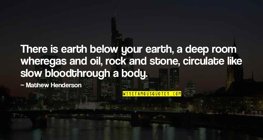 Andrew Loog Oldham Quotes By Mathew Henderson: There is earth below your earth, a deep