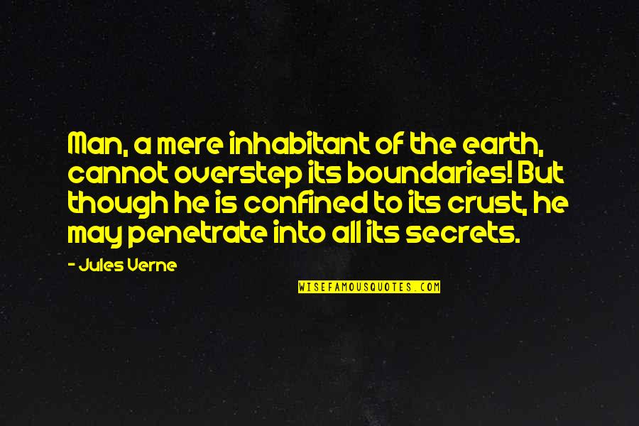 Android App Display Quotes By Jules Verne: Man, a mere inhabitant of the earth, cannot