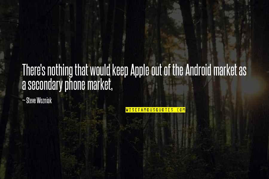 Androids Quotes By Steve Wozniak: There's nothing that would keep Apple out of