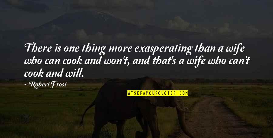 Andwelldressed Quotes By Robert Frost: There is one thing more exasperating than a