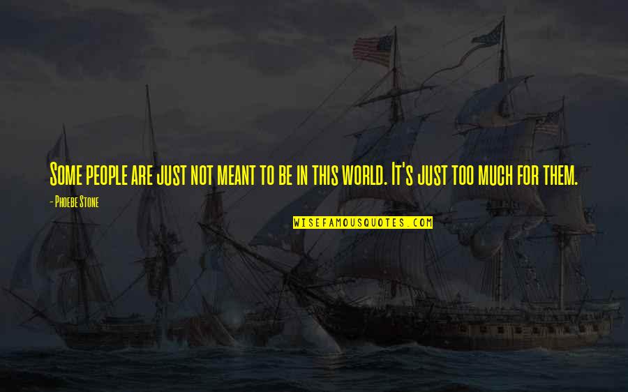Andzhela Aleksandrova Quotes By Phoebe Stone: Some people are just not meant to be