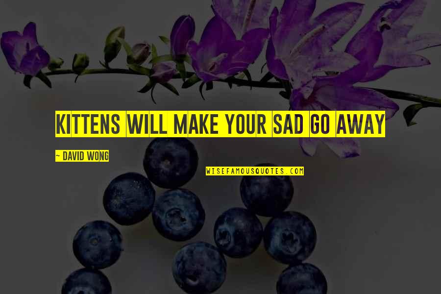 Anecdotes Of Famous People Quotes By David Wong: Kittens will make your sad go away Anecdotes Of Famous People Quotes By David Wong: Kittens will make your sad go away