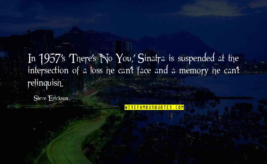 Ang Hirap Pala Quotes By Steve Erickson: In 1957's 'There's No You,' Sinatra is suspended