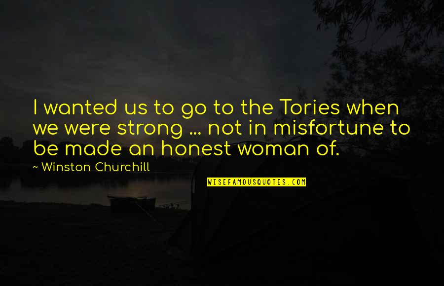 Ang Tunay Quotes By Winston Churchill: I wanted us to go to the Tories