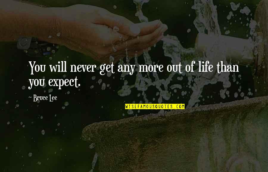 Angeberkarre Quotes By Bruce Lee: You will never get any more out of