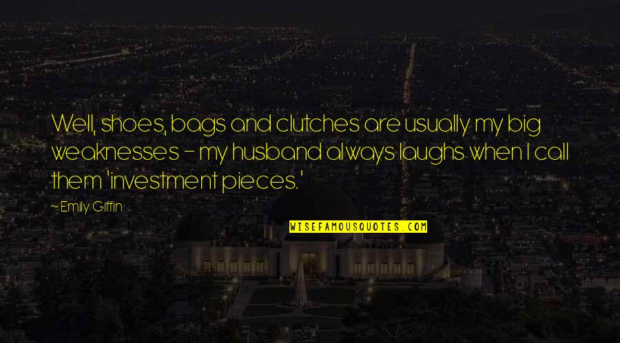 Angel Maximum Ride Book 7 Quotes By Emily Giffin: Well, shoes, bags and clutches are usually my Angel Maximum Ride Book 7 Quotes By Emily Giffin: Well, shoes, bags and clutches are usually my