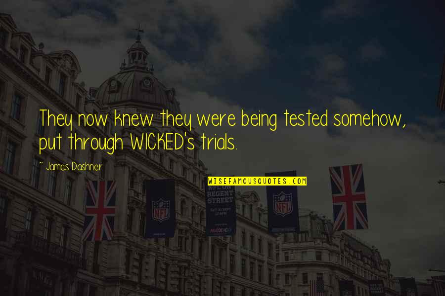 Angel Rest In Peace Quotes By James Dashner: They now knew they were being tested somehow,