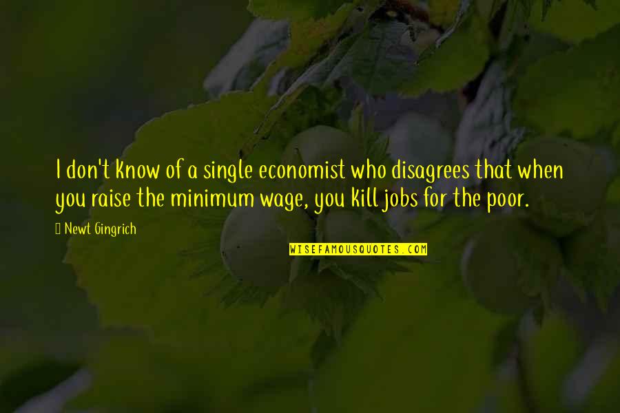 Angelette Davis Quotes By Newt Gingrich: I don't know of a single economist who