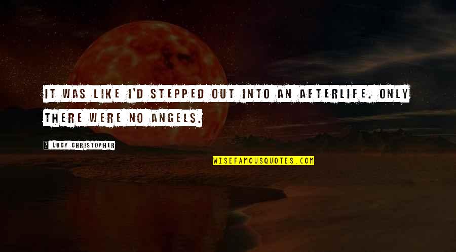 Angels Quotes By Lucy Christopher: It was like I'd stepped out into an