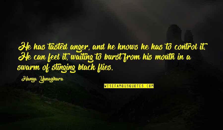 Anger And Control Quotes By Hanya Yanagihara: He has tasted anger, and he knows he