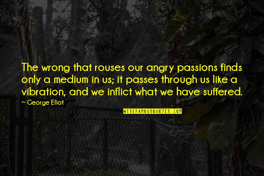Anger Management Quotes By George Eliot: The wrong that rouses our angry passions finds Anger Management Quotes By George Eliot: The wrong that rouses our angry passions finds