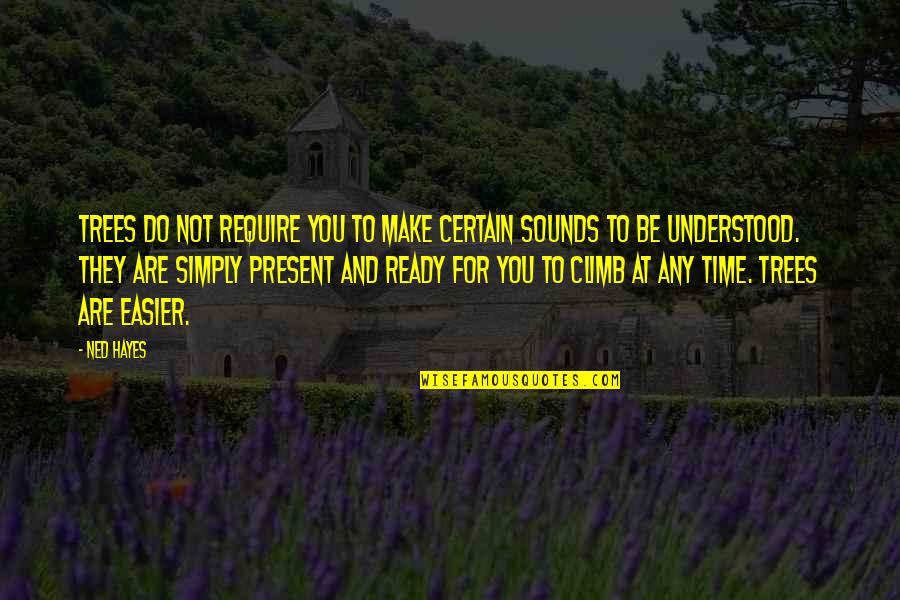 Anglicanism Beliefs Quotes By Ned Hayes: Trees do not require you to make certain Anglicanism Beliefs Quotes By Ned Hayes: Trees do not require you to make certain