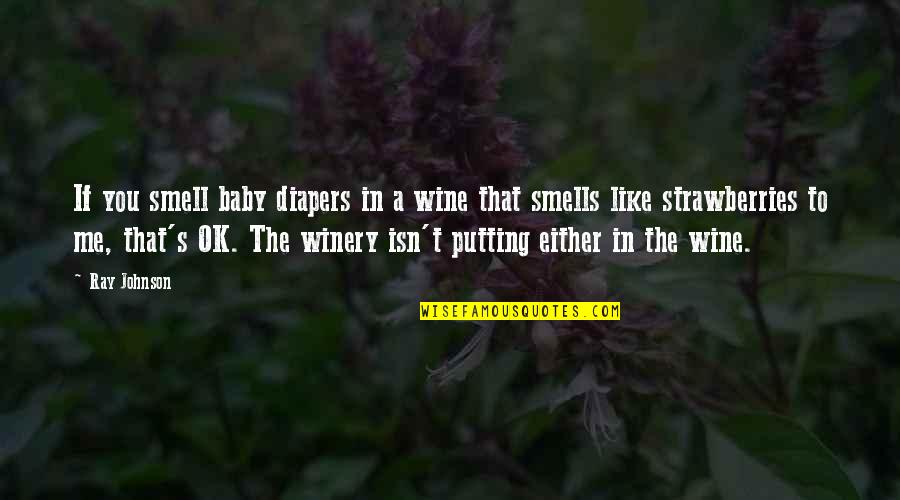 Anglo Irish Tapes Quotes By Ray Johnson: If you smell baby diapers in a wine