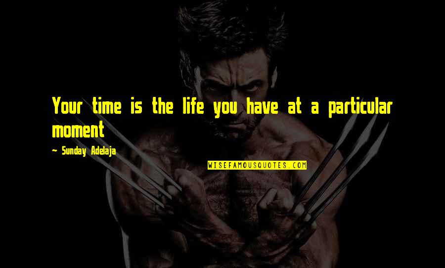 Angry But Caring Quotes By Sunday Adelaja: Your time is the life you have at