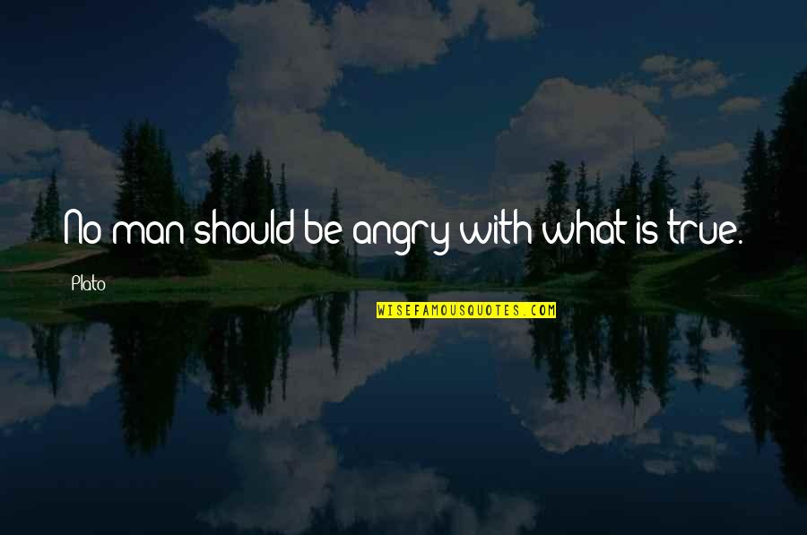 Angry Men Quotes By Plato: No man should be angry with what is