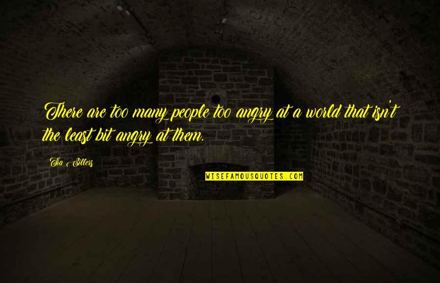 Angry People Quotes By Tia Sillers: There are too many people too angry at