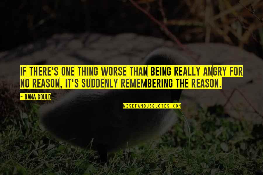 Angry Without Reason Quotes By Dana Gould: If there's one thing worse than being really