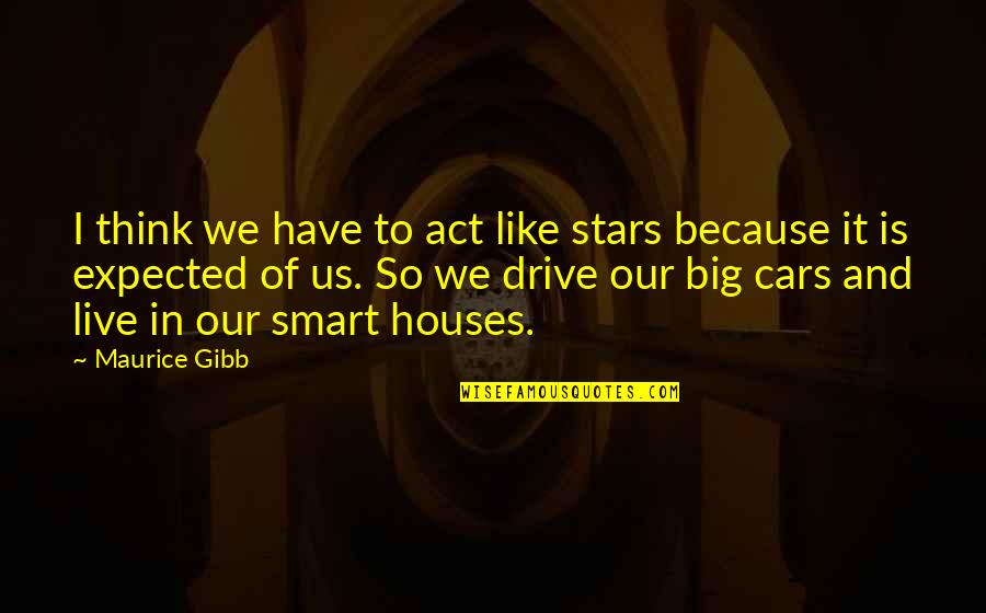 Angustiarse Quotes By Maurice Gibb: I think we have to act like stars