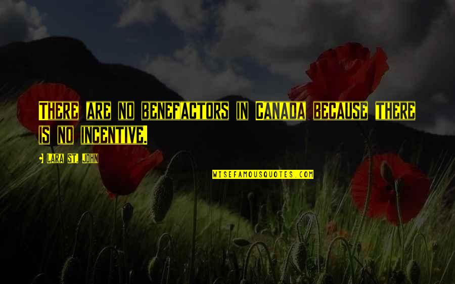 Ani Starkid Quotes By Lara St. John: There are no benefactors in Canada because there