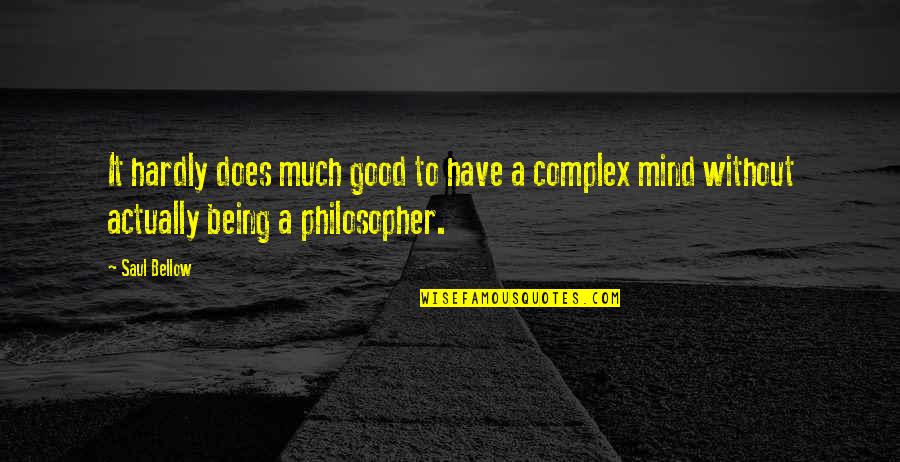 Aniek Zabre Quotes By Saul Bellow: It hardly does much good to have a