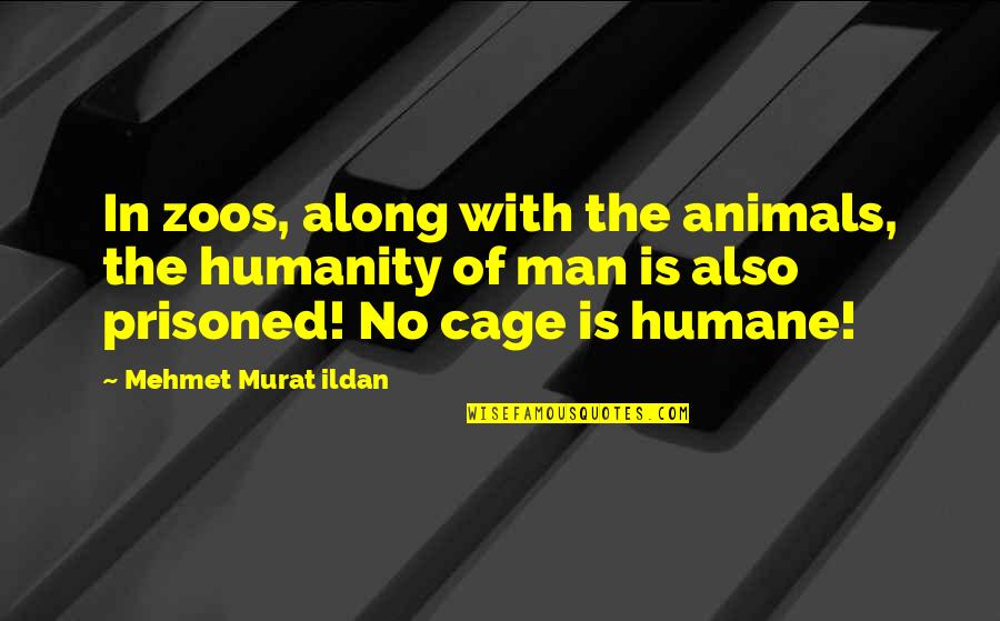 Animals And Zoos Quotes By Mehmet Murat Ildan: In zoos, along with the animals, the humanity