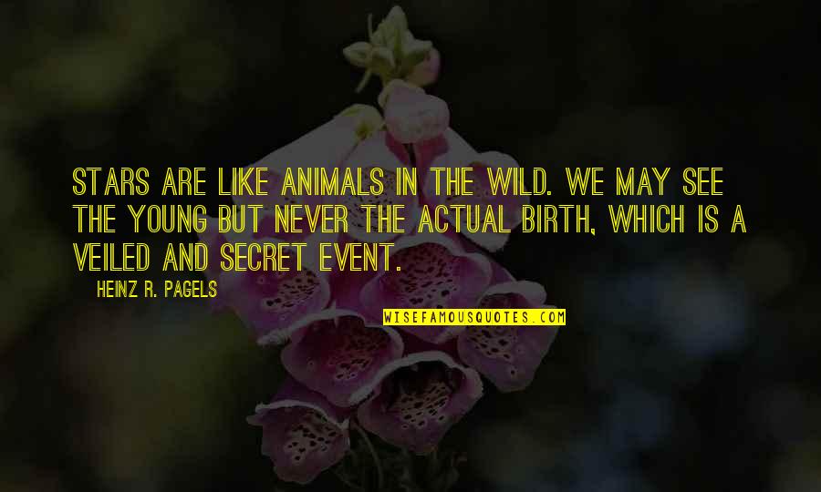 Animals In The Wild Quotes By Heinz R. Pagels: Stars are like animals in the wild. We