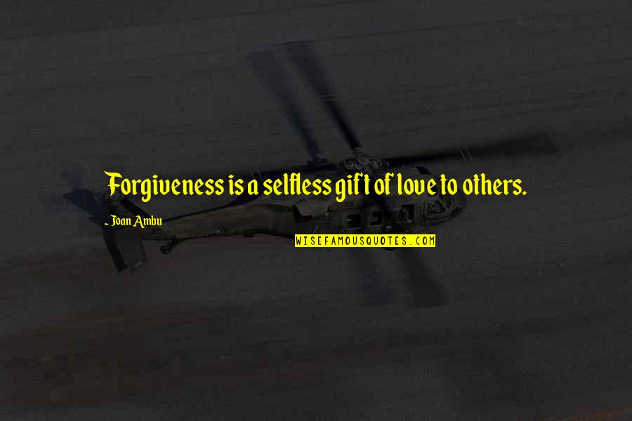 Anime Pic With Quotes By Joan Ambu: Forgiveness is a selfless gift of love to