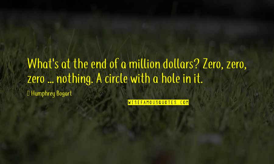 Aninfinite Quotes By Humphrey Bogart: What's at the end of a million dollars?