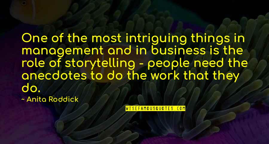 Anita Quotes By Anita Roddick: One of the most intriguing things in management