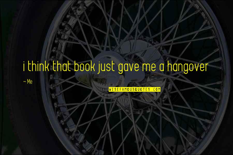 Anjalika Chords Quotes By Me: i think that book just gave me a