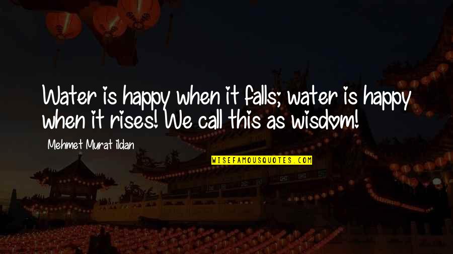 Anjelah Johnson Famous Quotes By Mehmet Murat Ildan: Water is happy when it falls; water is