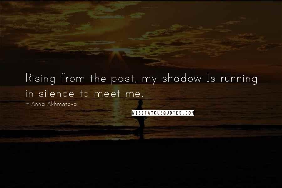 Anna Akhmatova quotes: Rising from the past, my shadow Is running in silence to meet me.