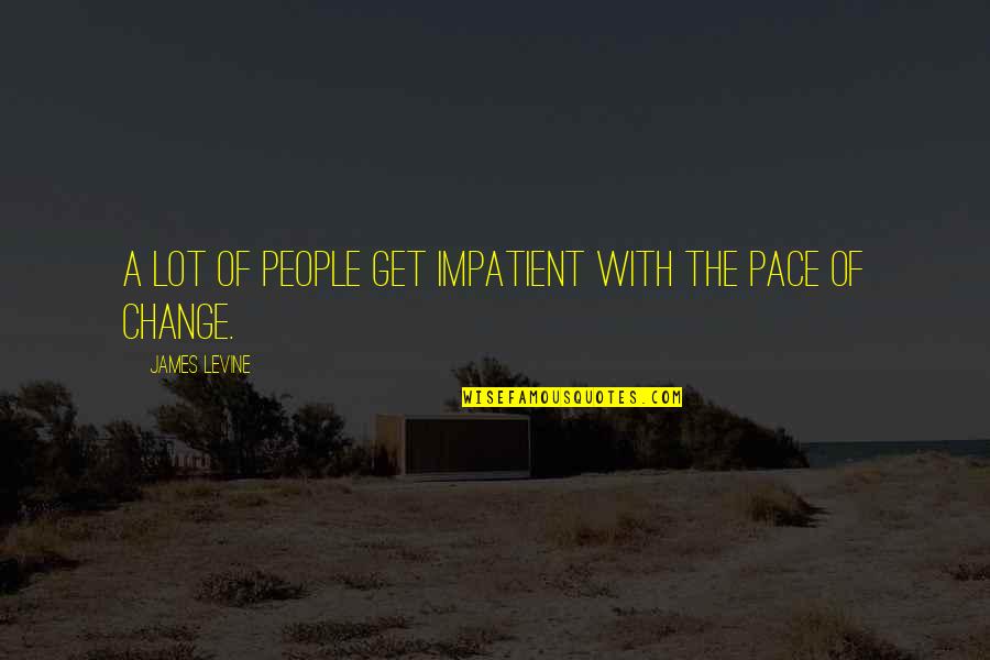 Annearchy Quotes By James Levine: A lot of people get impatient with the Annearchy Quotes By James Levine: A lot of people get impatient with the