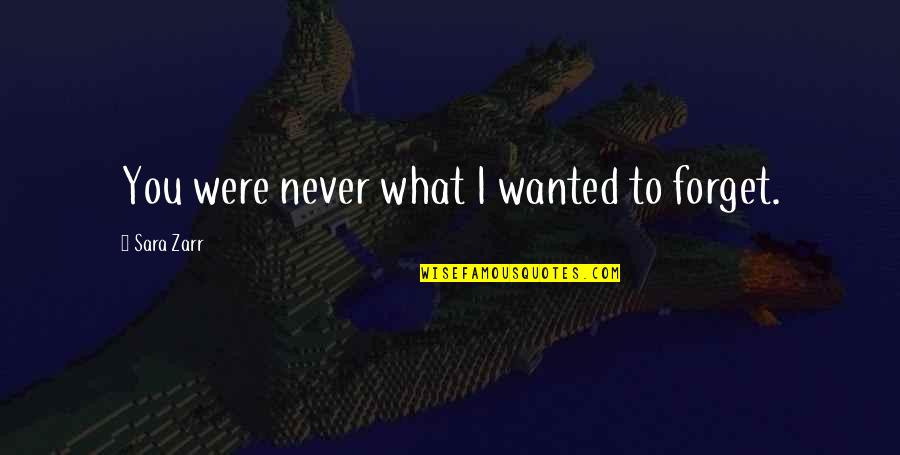 Annos Math Games Quotes By Sara Zarr: You were never what I wanted to forget. Annos Math Games Quotes By Sara Zarr: You were never what I wanted to forget.