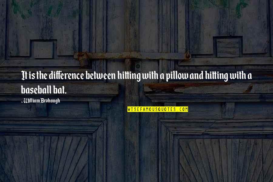 Annoying Mothers Quotes By William Brohaugh: It is the difference between hitting with a