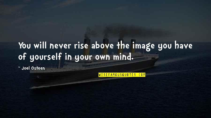 Annoys Synonym Quotes By Joel Osteen: You will never rise above the image you